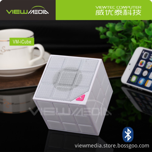 2016 hot selling bass music mini portable waterproof iCube Bluetooth speaker
